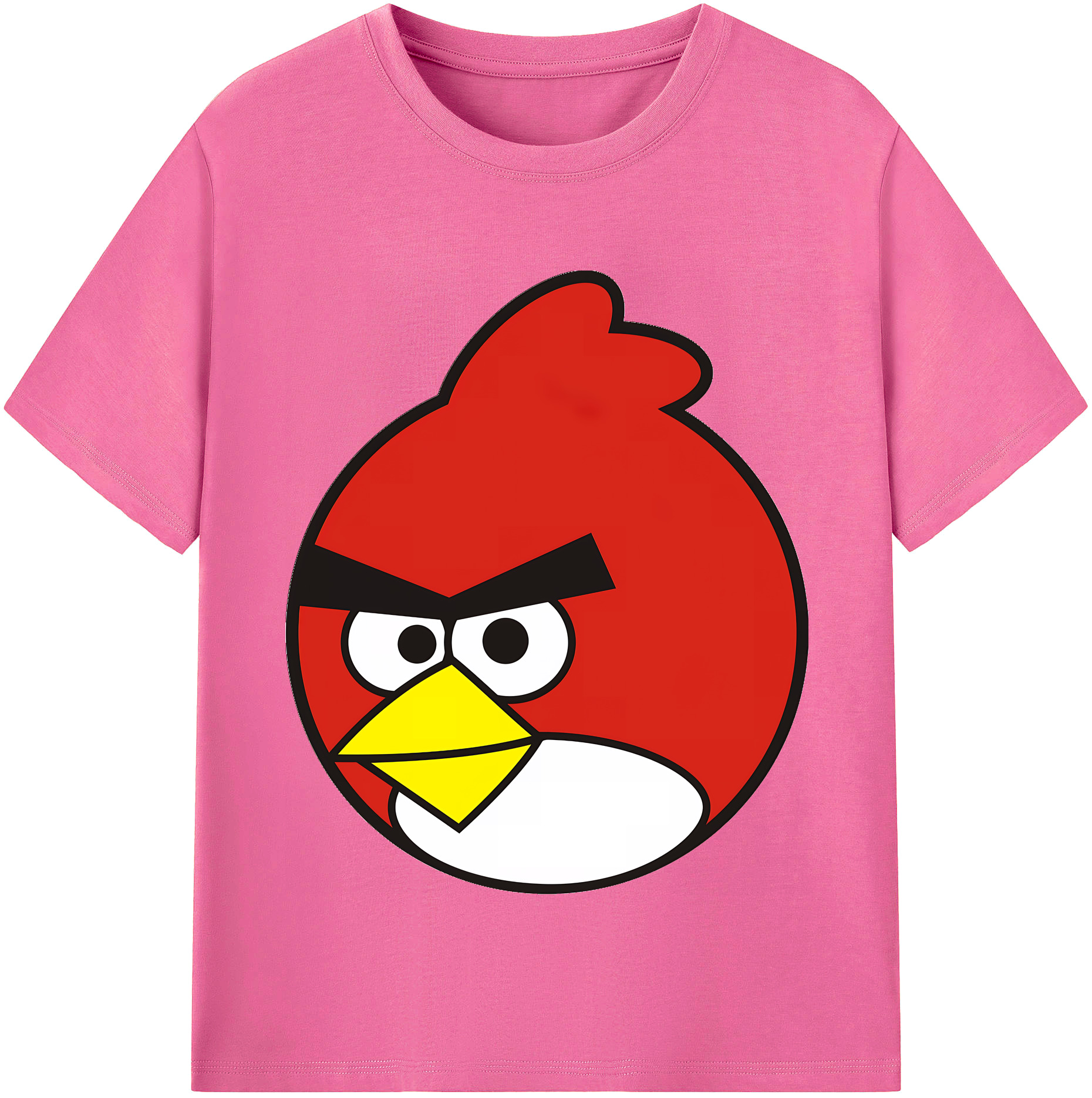 （画像用） Angry Birds アングリーバード レディースカジュアルプリントTシャツ（綿100％）